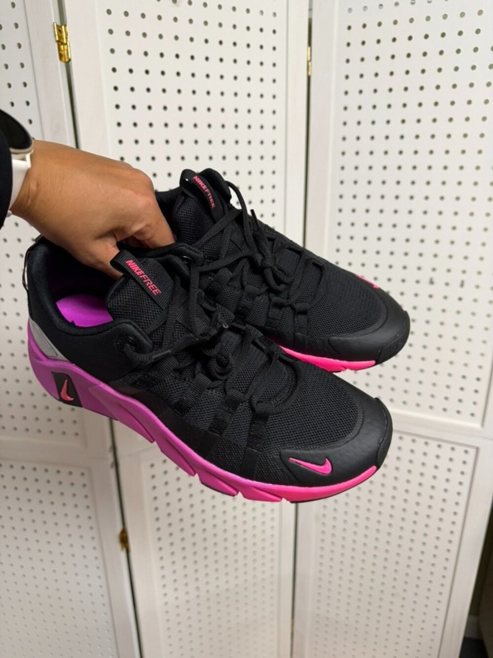 Nike Free Metcon 7 Women's Size 11 Men's 9.5 Sneaker Shoe Black Hyper Pink NIB - Picture 10 of 15